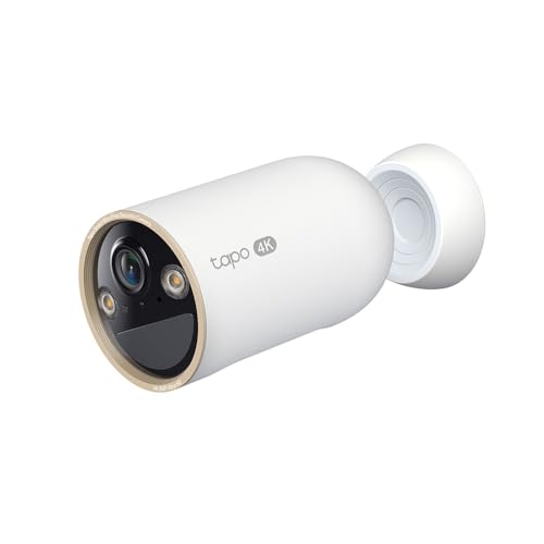 Immagine prodotto: Tapo C460, 4K-8MP, Telecamera di sicurezza esterna a batteria WiFi Dual-Band, Rilevamento AI gratuito-Persona, Animali domestici e veicoli, Visione notturna a colori Starlight, IP66 resistente alle