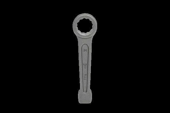 Clé à frapper à œil brunie 24 mm KS TOOLS pour serrage lourd - 5