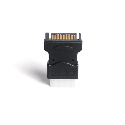 2 Pack Cable Adaptador SATA 15P Macho a IDE 4P Hembra