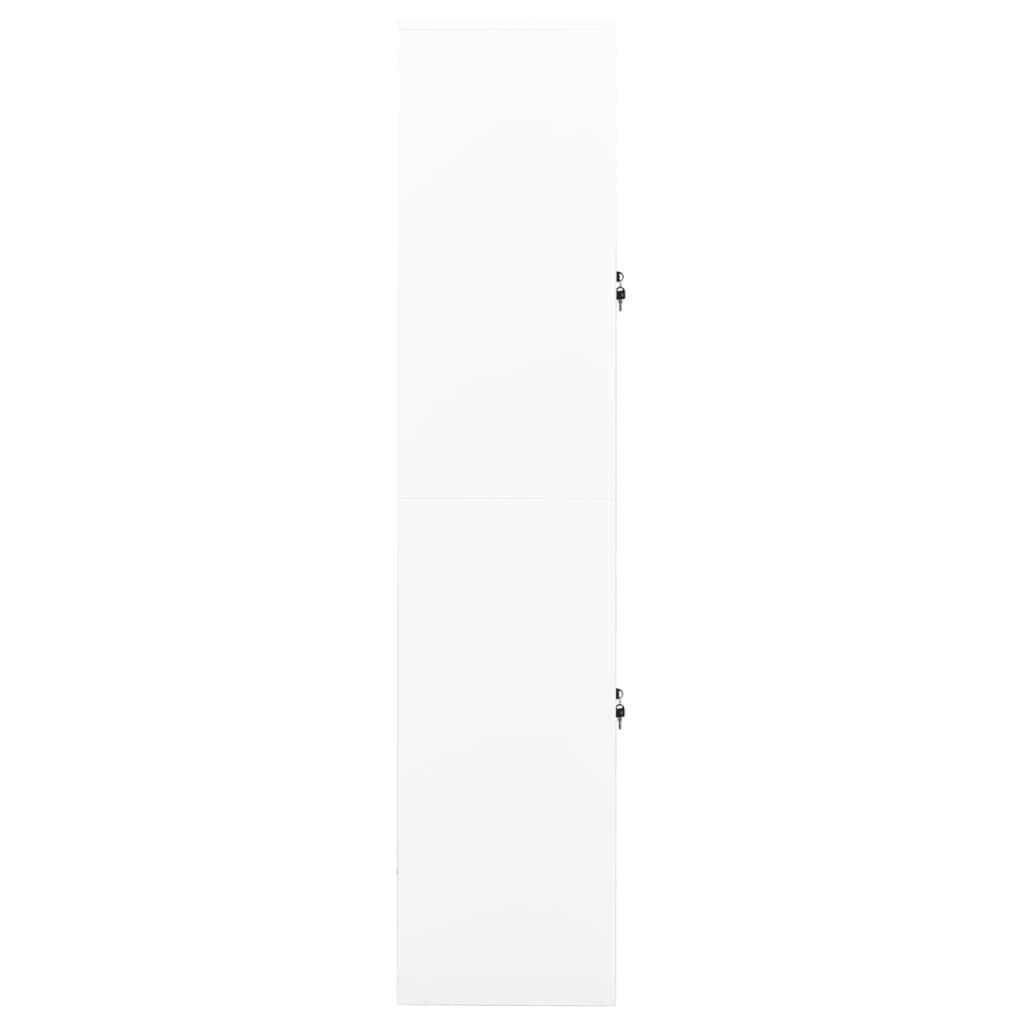 Armadio multiuso Armadio per corridoi Armadio da ingressoArmadio per Ufficio Bianco 90x40x180 cm in Acciaio Adatto a soggiorno, ufficio