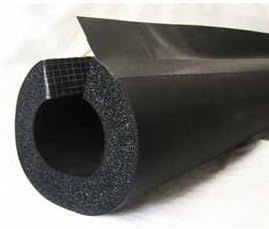 K-Flex 6RXLO100058 6' Insul-Lock DS Pipe Insulation 1/2ID x 1"Thick W/Overlap Ta