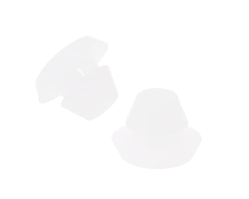 Image of ONLYKXY 10 Pcs Clear Silicone Round Snap in Type Locking Furniture Hole Plugs Button Protective Cover Cap Head,Universal (5mm /0.19inch)