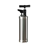 Stantuffo per WC ad Aria Compressa, Pompa Stura Scarichi con Barometro, Sturalavandini a Pressione con 4 Ventose, per Disintasare WC, Lavello, Vasca, Scarico a Pavimento