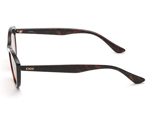 Image of IDEE 100% UV protected sunglasses for Women | Size- Medium | Shape- Cat Eye | Model- IDS2645C2SG (Brown)