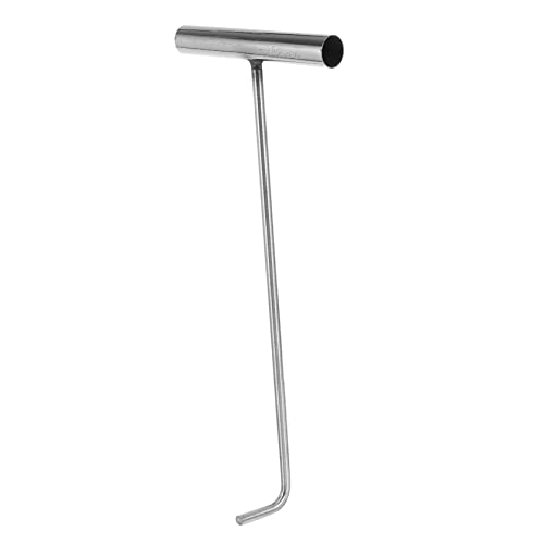 MUCKLILY Roller Shutter Door Hook Manhole Cover Lifter Stainless Steel t Shaped Hook