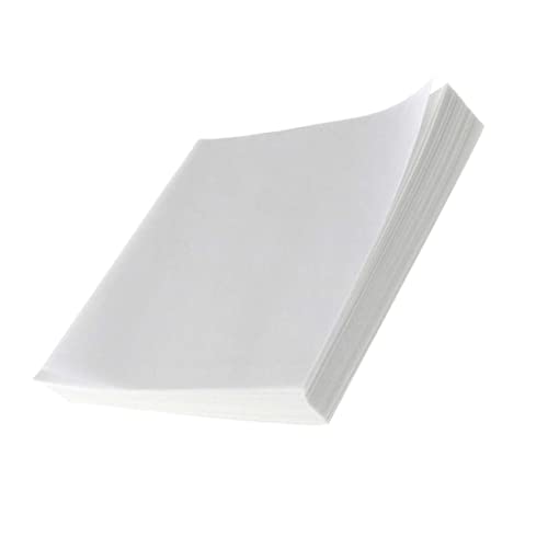 PLAFOPE Scientific Weighing Paper 500 Sheets Weighing Paper Weighting Sensor Scale Weights for Weighing Glossy Paper Weigh Paper Non-absorbent Paper Non-stick Paper Square Food White