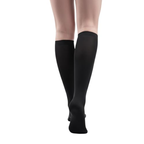 Image of Allegro Women's 8-15 mmHg Premium 249 Ribbed Dress Sock Compression Socks, Comfortable Support Garments for Women