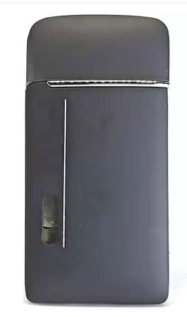 WBD, remium Refillable Slim and Sleek Classy Elegant Zhong Cheng Black Designer Lighter - Cigarette Pocket Lighter Jet Flame - Hookah Lighter Pocket Lighter Pocket Lighter Pocket Lighter (Black)