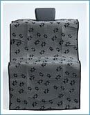 Kozy K-9 Junior Charcoal Denim Dog Paw Seat Cover for Dogs