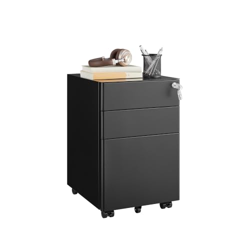 Image of Guizeeopo Fully Assembled 3 Drawer Filing Cabinets for Home Office