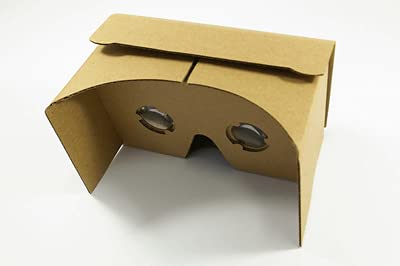 スマホでかんたんVR体験 VRゴーグルスマホ用 バーチャルリアリティを体験できる 組み立て式 ダンボール製 360°動画でVR体験　頭の動きに合わせて360℃見渡せる！ ゴーグル