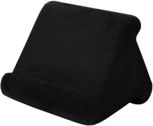 Lucky Star 寝ながらタブレットスタンド 寝ながら読書スタンド タブレット クッション ピロー スタンドホールダー タブレット機器に最適タブレット スタンド 寝ながらタブレット三角折りたたみ 角度調整可能 スマホスタンド 卓上 タブレット 枕 読書