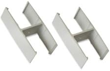 Straight Pane Connector, 20/ST, Aluminum, Sold as 1 Set