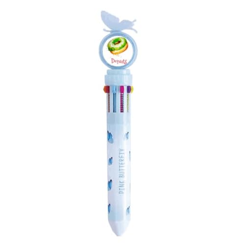 Stylo à bille multicolore rétractable vert pour organiser vos notes de cours et dessins