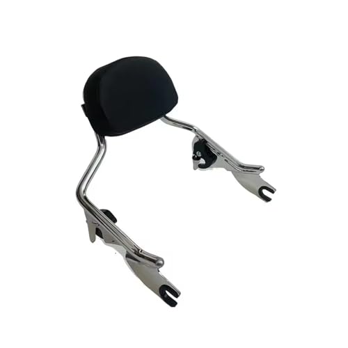 Barre Sissy chrome Harley avec coussin dosseret passager haut de gamme pour Street Glide