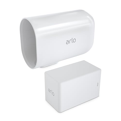 Arlo Extended Battery and Housing - Arlo Certified Accessory - Up to 2.5x Battery Life Works with Arlo Pro 5S 2K Pro 4 Pro 3 Floodlight Ultra 2 and Ultra Cameras White - VMA5410