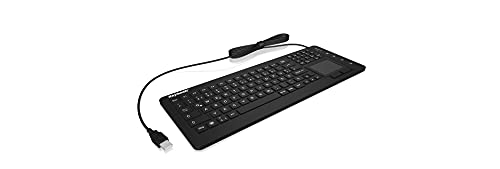Keysonic KSK-6231 - Tastatur - USB - Deutsch - Wasserdicht - Schwarz