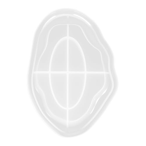 ノーブランド品 不規則雲型シリコンコースター型 耐久性柔軟なエポキシトレイ鋳型 装飾用模具 取り外し簡単再利用可能