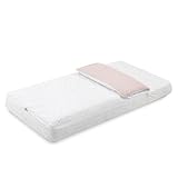 Cambrass - Saco Cuna nórdico con Cremallera - Ropa de Cuna Ajustable con Gomas - Saco de Dormir bebé desenfundable Sirve Tanto para Verano como para Invierno - Plumeti Rosa 60x120x3 cm