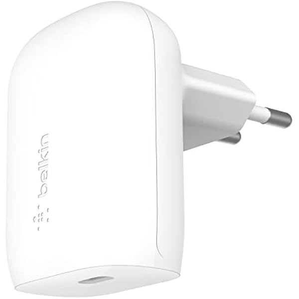 Belkin Ładowarka sieciowa 30 W USB C z PPS szybkie ładowanie PD 3.0 certyfikat USB-IF dla urządzeń iPhone 16 15 Plus Pro Pro Max Samsung Galaxy S24 iPad AirPods MacBook Air Pixel i innych