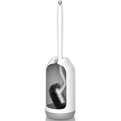 HAMITOR Toilet Bowl Brush Holder Set Cover