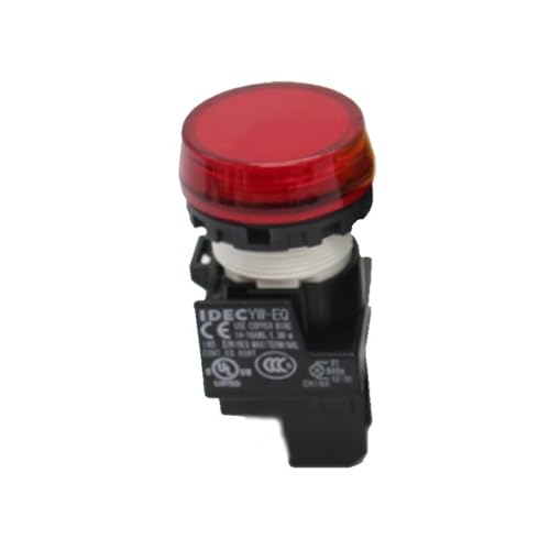 Piloto LED YW1P-1BEQM3R con iluminación de alta visibilidad para señalización industrial YW1P