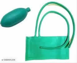MICROTONE Blood Pressure Green Long/Short Tube Armlet/Rubber Bag With Bulb for Sphygmomanometer, LED, LCD Blood pressure Machine-image-6
