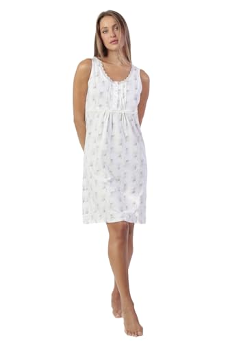 Chemise sans manches ADMAS Classic pour femme en blanc et gris