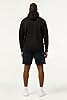 VR2 Denim Charles Nortan Mens Plus Size Hoodie, Big & Tall Plain Sweatshirt with Hood and Drawstring, Comfortable Pullover, Black Colour, UK Size - 5XL #1