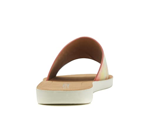 Image of Soda Shoes Efron-S Women Flip Flops Basic Plain Slippers Slip On Sandals Slides Casual Peep Toe Beach