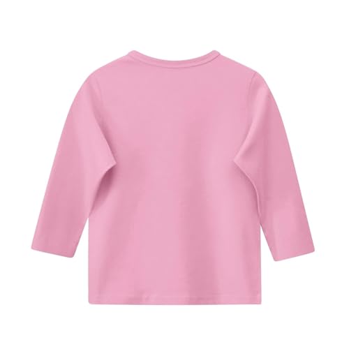 Girls 3/4 Length Sleeve Top Toddler Summer T-Shirt Crewneck Tee Soft Solid Casual Blouse Clothes Trendy Kids Outfit2