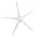 Hyuduo 1600W Vertical Axis Wind Turbine Generator for Off-Grid Power 5-Blade Small Wind Turbine for Renewable Energy Systems 12V DC Output