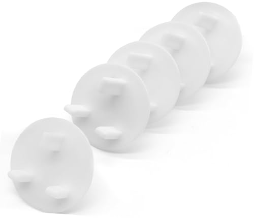 Baby Safety Socket Covers 24 Pack Child Proof UK 3 Pin Plug Protectors BPA-Free Safe & Easy Install White