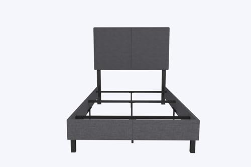 DHP Janford Upholstered Bed, Gray Linen, Twin