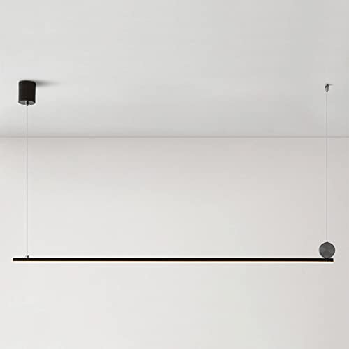 Lustre LED linéaire moderne en cuivre avec abat-jour en silicone blanc pour salle à manger 80cm
