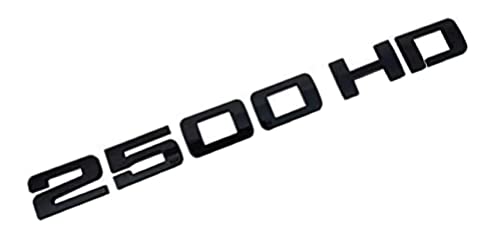 Image of 2X 2500HD 2500 HD Emblems 3D Decal Badges(Black)