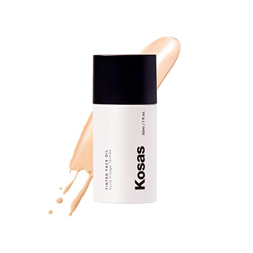 Kosas Tinted Face Oil | Nourishing, Light-Coverage Tinted Foundation, (Tone 01) #TOP15