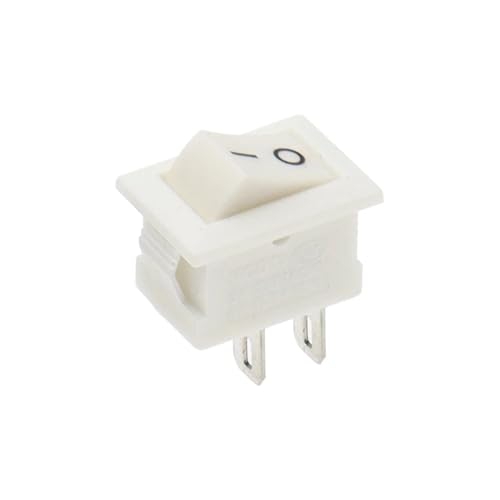 Mini pulsador ON-OFF KCD11 interruptor basculante negro de 2 pines para electrónica y maquetas