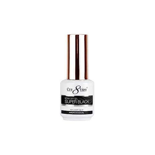Super Black 0.5oz UV Gel para Uñas miniatura 1