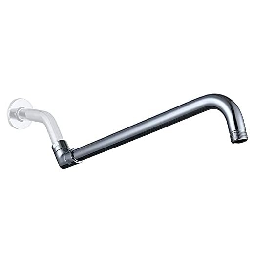 14 Inch Shower Head Extension Arm, Strong Shower Head Extender, Large Flow Showerhead Extender for Rainfall Shower Head ，Chrome (112degree)