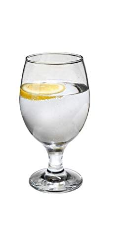 Epure Cremona Collection 12 Piece Water Goblet Glass Set - Strong Stemmed Glasses For Drinking Water, Juice, Wine, Mixed Drinks, And Cocktails (Water Goblet (13.5 Oz)) #TOP2