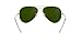 Ray-Ban Unisex RB3025 Classic Polarized Aviator Sunglasses, Matte Gold/Polarized Blue Mirror, 58 mm