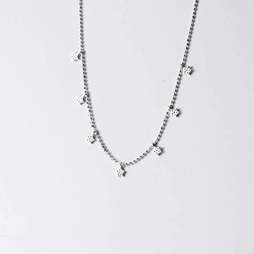 Collier en argent et chaîne de clavicule étoile de Dames, le cadeau parfait pour célébrer un anniversaire