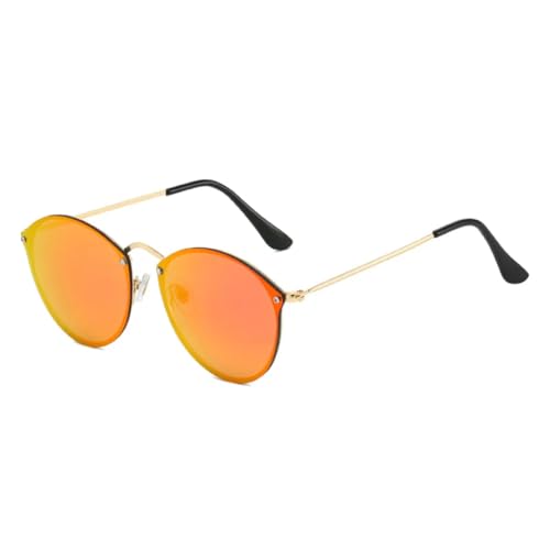 Lunettes de soleil rondes métal protection UV400 maximale contre les reflets et l'éblouissement