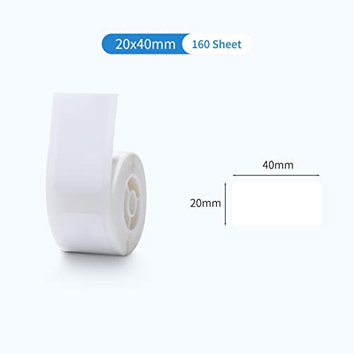 LDAUYZLING Niimbot �T�[�}���P�[�u�����x���p�� D101 ���x���v�����^�[�o�[�R�[�h���i�T�C�Y���O���x���h���ψ����� 25x60mm 110 �V�[�g/���[���l�D�I�t�B�X�p�i�ߗ��i�X�P�[�u�����C���[ (2)