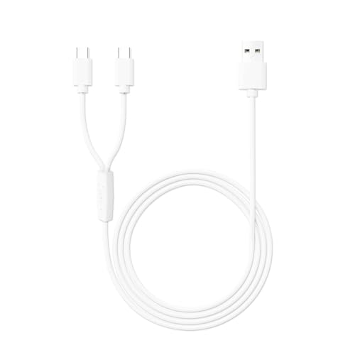 Image of MEROM Charger Compatible with Momcozy Hands Free Baby Breast Pump M5 Replacement Power Adapter Cord 4.9FT White