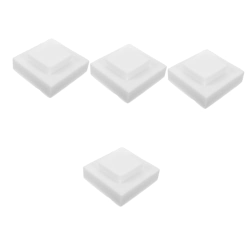 DOITOOL 4pcs Express Packing Insert Foam for Flowers Arrangement Thick Floral Arrangement for Large Floral Wedding Flower Mud Fake Cake Model Packing Liner Florist Supplies White Foam