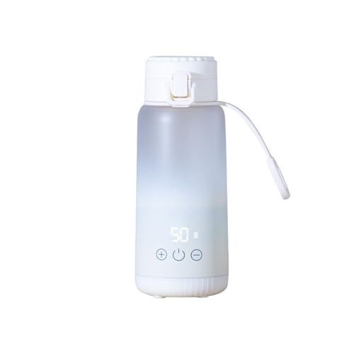 Tetera eléctrica portátil USB recargable blanca miniatura 1