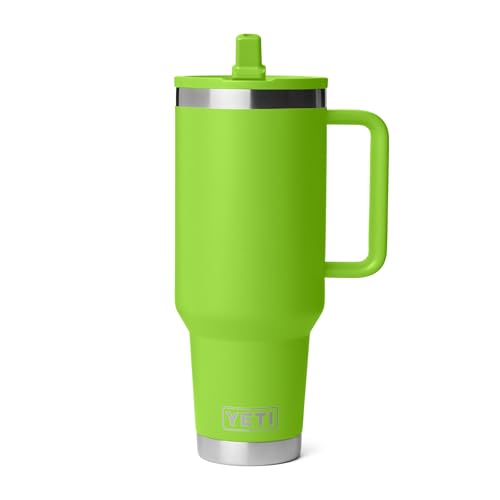 YETI Rambler 40 oz Travel Mug with Flip Straw Lid – Stainless Steel, Vacuum Insulated, Leakproof, Cup Holder Friendly, Venom - image 8