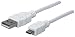 Produktbild Manhattan 324069 Hi-Speed USB 2.0 Anschlusskabel (A-Stecker / Micro-B-Stecker), 1,8 m weiß